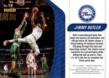 2018-19 Panini Threads - In Motion #10 Jimmy Butler Back