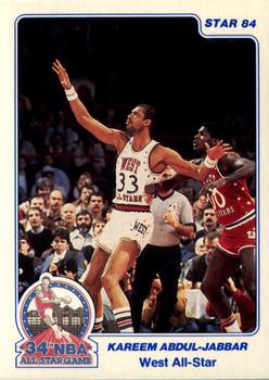 1984 Star All-Star Game #14 Kareem Abdul-Jabbar Front