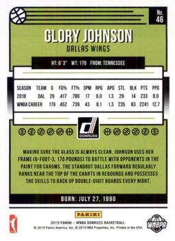 2019 Donruss WNBA #46 Glory Johnson Back
