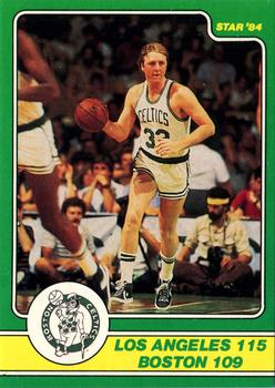 1984 Star Celtics Champs #4 Los Angeles 115 Boston 109 Front