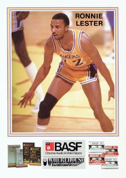 1984-85 BASF Los Angeles Lakers #5 Ronnie Lester Front