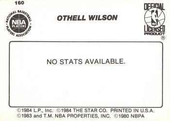 1984-85 Star #160 Othell Wilson Back