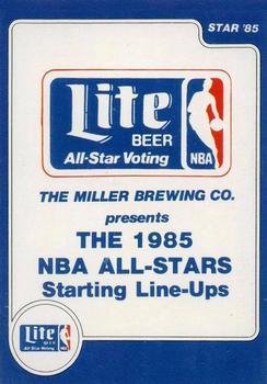 1985 Star Lite All-Stars #1 1985 NBA All-Stars Front