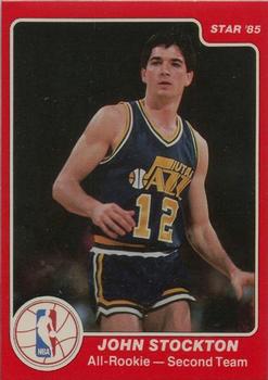 1985-86 Star All-Rookie Team #8 John Stockton Front