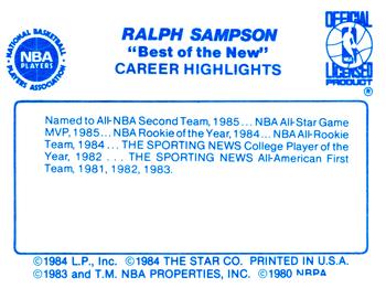 1986 Star Best of the New/Old #NNO Ralph Sampson Back