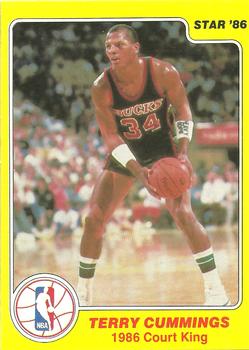 1986 Star Court Kings #8 Terry Cummings Front