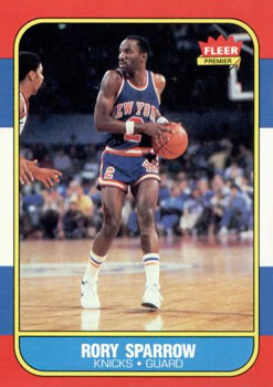 1986-87 Fleer #105 Rory Sparrow Front