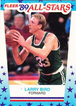 1989-90 Fleer - Stickers #10 Larry Bird Front
