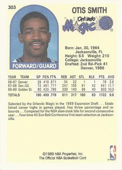 1989-90 Hoops #303 Otis Smith Back