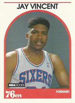 1989-90 Hoops #345 Jay Vincent Front