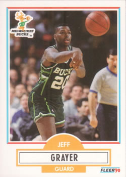 1990-91 Fleer #104 Jeff Grayer Front