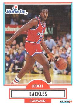 1990-91 Fleer #191 Ledell Eackles Front