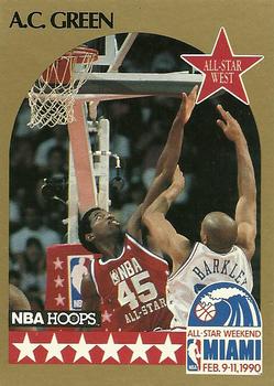 1990-91 Hoops #17 A.C. Green Front