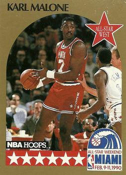 1990-91 Hoops #21 Karl Malone Front