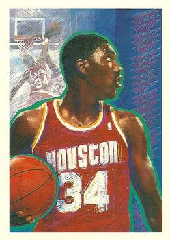 1990-91 Hoops #364 Akeem Olajuwon Front