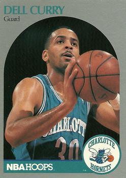 1990-91 Hoops #52 Dell Curry Front
