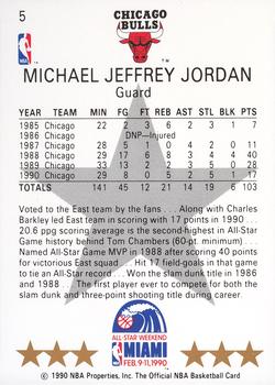 1990-91 Hoops #5 Michael Jordan Back