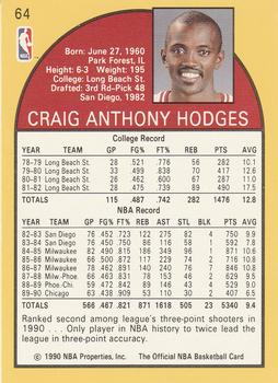 1990-91 Hoops #64 Craig Hodges Back