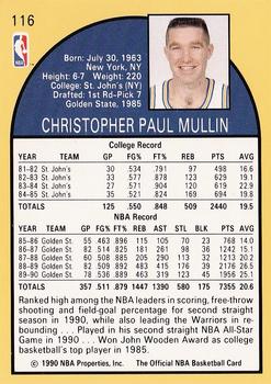 1990-91 Hoops #116 Chris Mullin Back