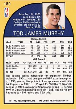 1990-91 Hoops #189 Tod Murphy Back