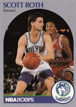 1990-91 Hoops #191 Scott Roth Front
