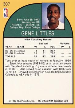 1990-91 Hoops #307 Gene Littles Back