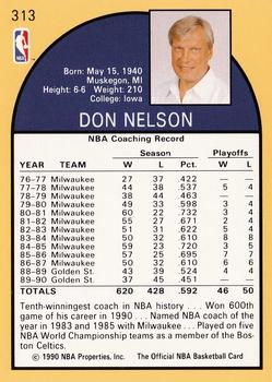 1990-91 Hoops #313 Don Nelson Back