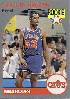 1990-91 Hoops #71 Chucky Brown Front