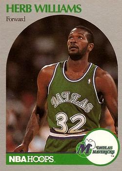 1990-91 Hoops #90 Herb Williams Front