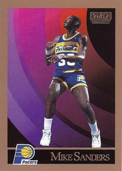 1990-91 SkyBox #120 Mike Sanders Front