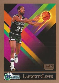 1990-91 SkyBox #376 Lafayette Lever Front