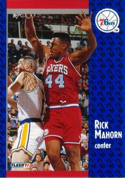 1991-92 Fleer #156 Rick Mahorn Front
