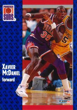 1991-92 Fleer #164 Xavier McDaniel Front