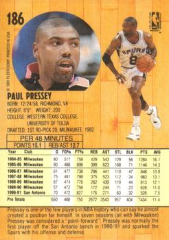 1991-92 Fleer #186 Paul Pressey Back