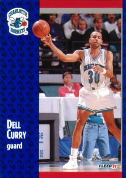 1991-92 Fleer #19 Dell Curry Front