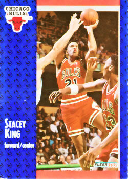 1991-92 Fleer #258 Stacey King Front