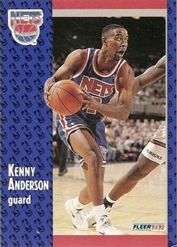1991-92 Fleer #322 Kenny Anderson Front