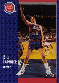 1991-92 Fleer #62 Bill Laimbeer Front