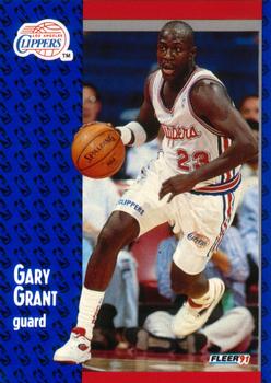 1991-92 Fleer #89 Gary Grant Front