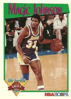 1991-92 Hoops #319 Magic Johnson Front