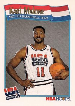 1991-92 Hoops #580 Karl Malone Front