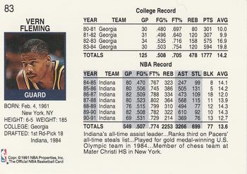 1991-92 Hoops #83 Vern Fleming Back