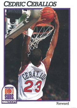 1991-92 Hoops #417 Cedric Ceballos Front