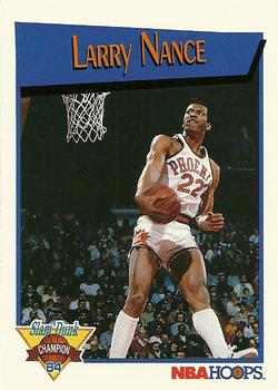 1991-92 Hoops - Slam Dunk #I Larry Nance Front