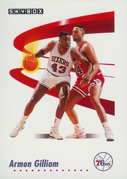 1991-92 SkyBox #214 Armon Gilliam Front