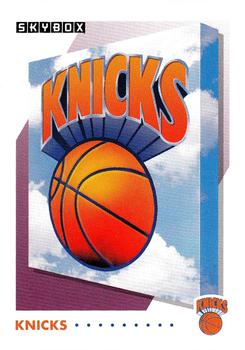 1991-92 SkyBox #368 New York Knicks Front