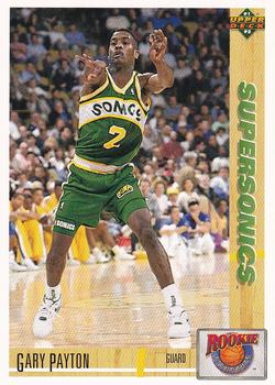 1991-92 Upper Deck - Rookie Standouts #R1 Gary Payton Front