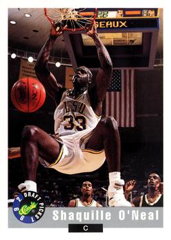 1992 Classic Draft Picks #1 Shaquille O'Neal Front