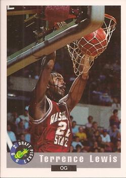 1992 Classic Draft Picks #16 Terrence Lewis Front