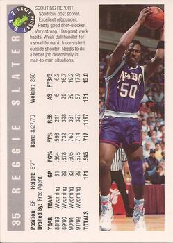 1992 Classic Draft Picks #35 Reggie Slater Back
